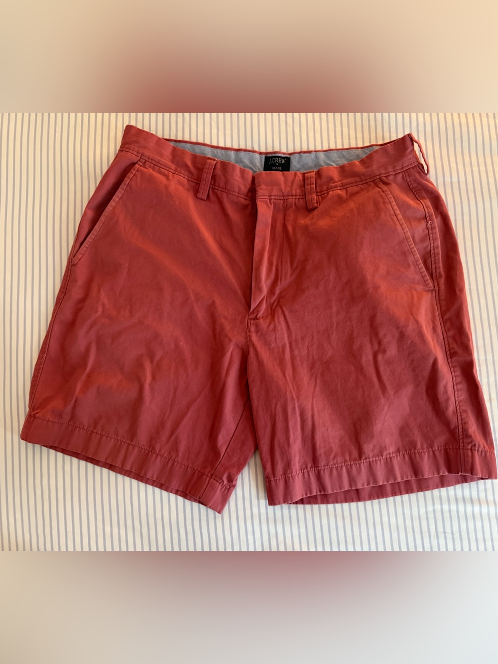Men's J. Crew Casual Red Chino Shorts